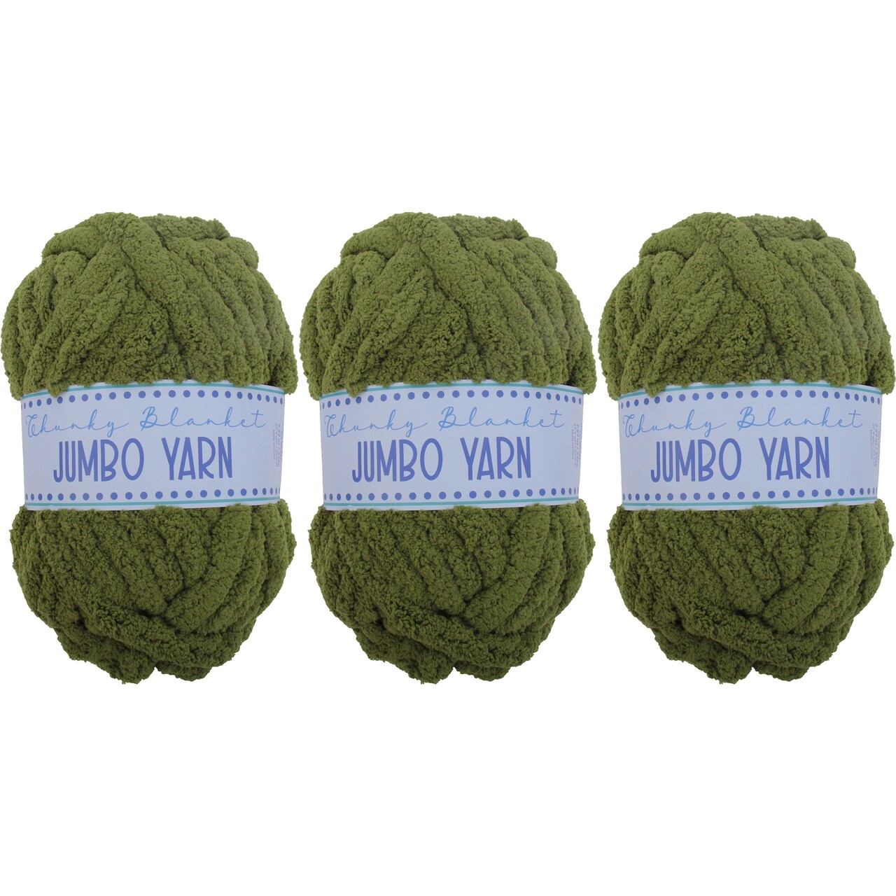 ThreadArt Chunky Chenille Yarn for Hand Knitting – Jumbo Blanket Yarn, Soft Thick Polyester Chenille for Arm Knitting, DIY Throws, Pillows & Pet Beds – 26–27 Yards, 8 oz -Available in Singles, 3 Pack, and 6 Pack